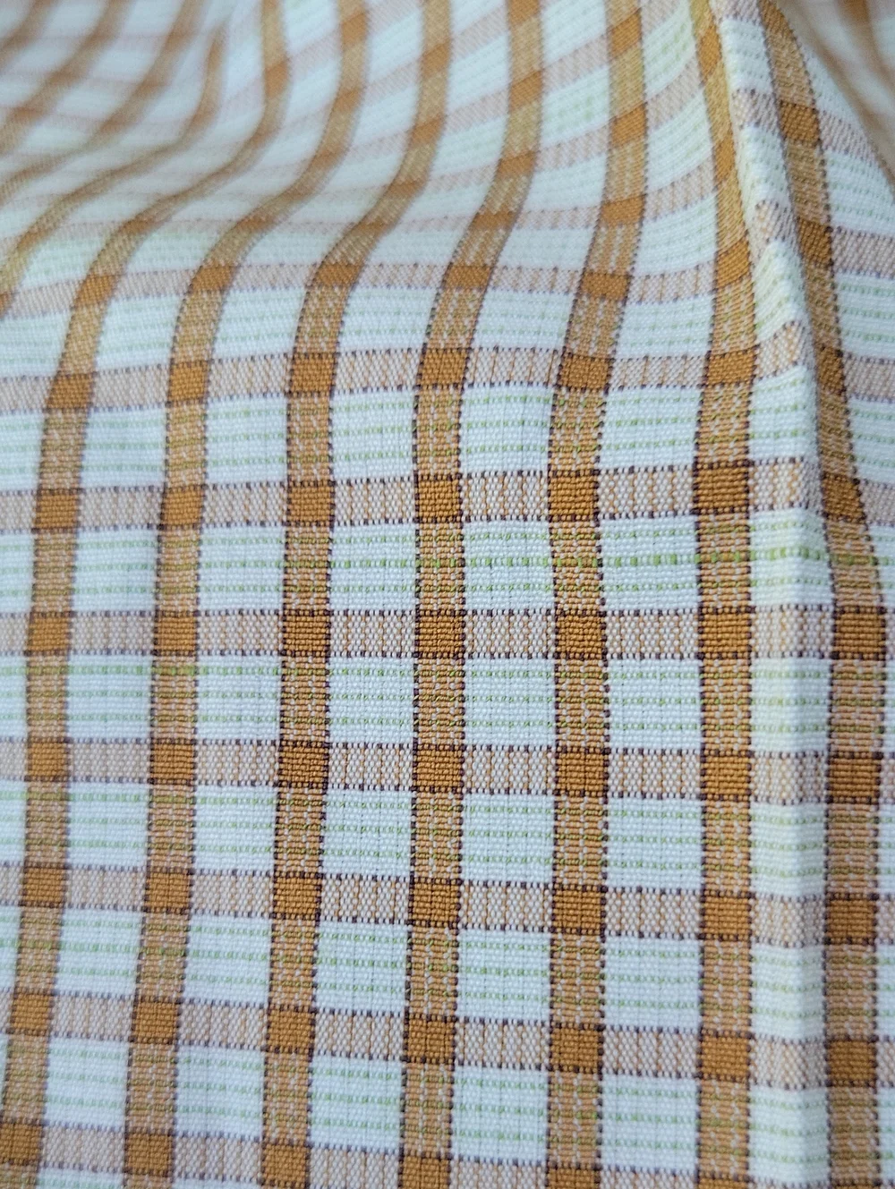 Elodie Checkered Plaid Tan Pleated Mini Skirt